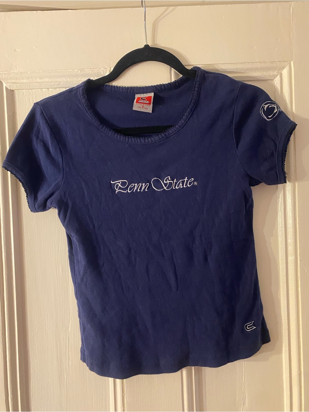 Vintage Colosseum Navy Penn State Short Sleeve Tee